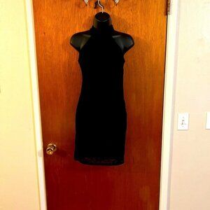One Clothing Black Lace Racer Back Dress